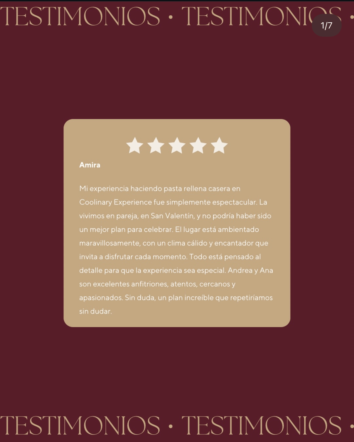 Testimonios